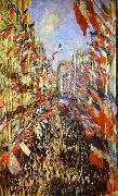 Claude Monet La Rue Montorgueil, Spain oil painting reproduction